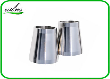 Stain Finishing Eccentric Reducer Pipe Fitting Untuk SS Sanitary Pipe Fittings