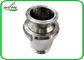 Tri Clamp Sanitary Check Valve Dengan Clamp Liner End, 1 &amp;quot;- 4&amp;quot; Union Screw Fixed