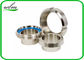 Sanitary Aseptic SS Screwed Union Couplings Connections Dengan Weld On Ends DN8-DN 80 DIN11864-1